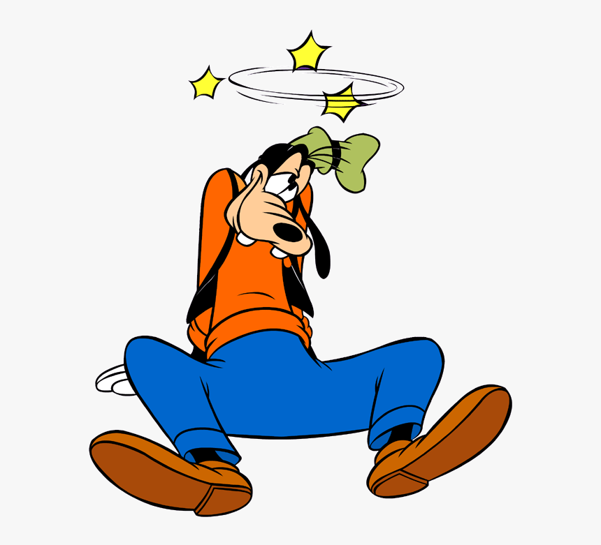 Cartoon With Stars Around Head Clipart , Png Download - Birds Around