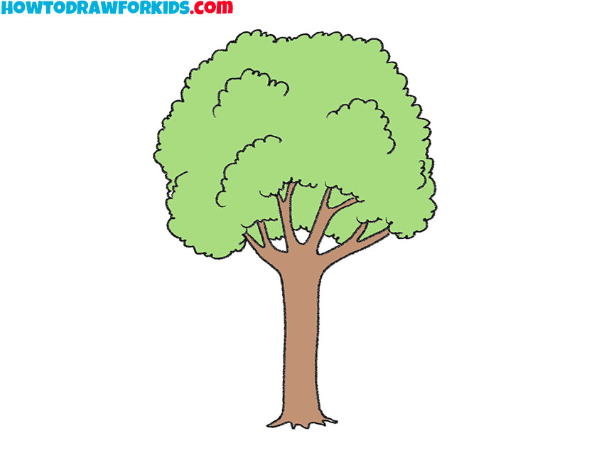 How Draw A Tree at James Buckler blog