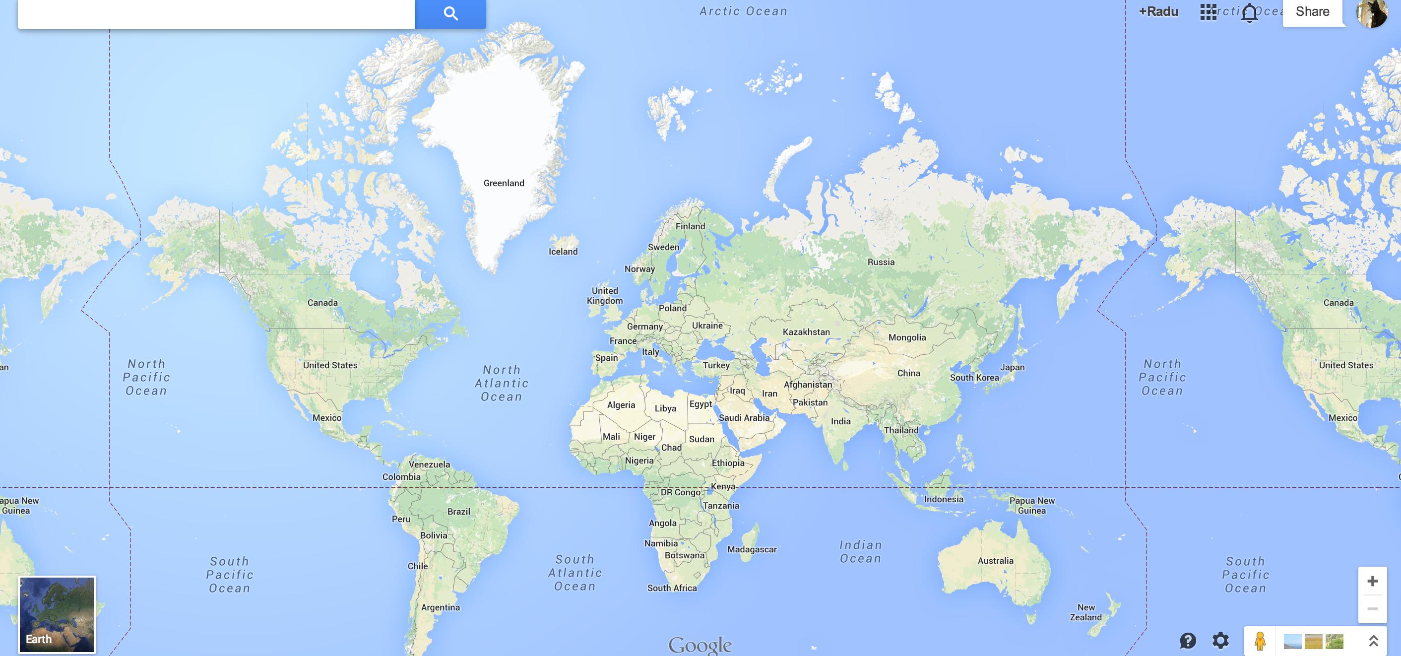Google Map Of The Earth ~ AFP CV