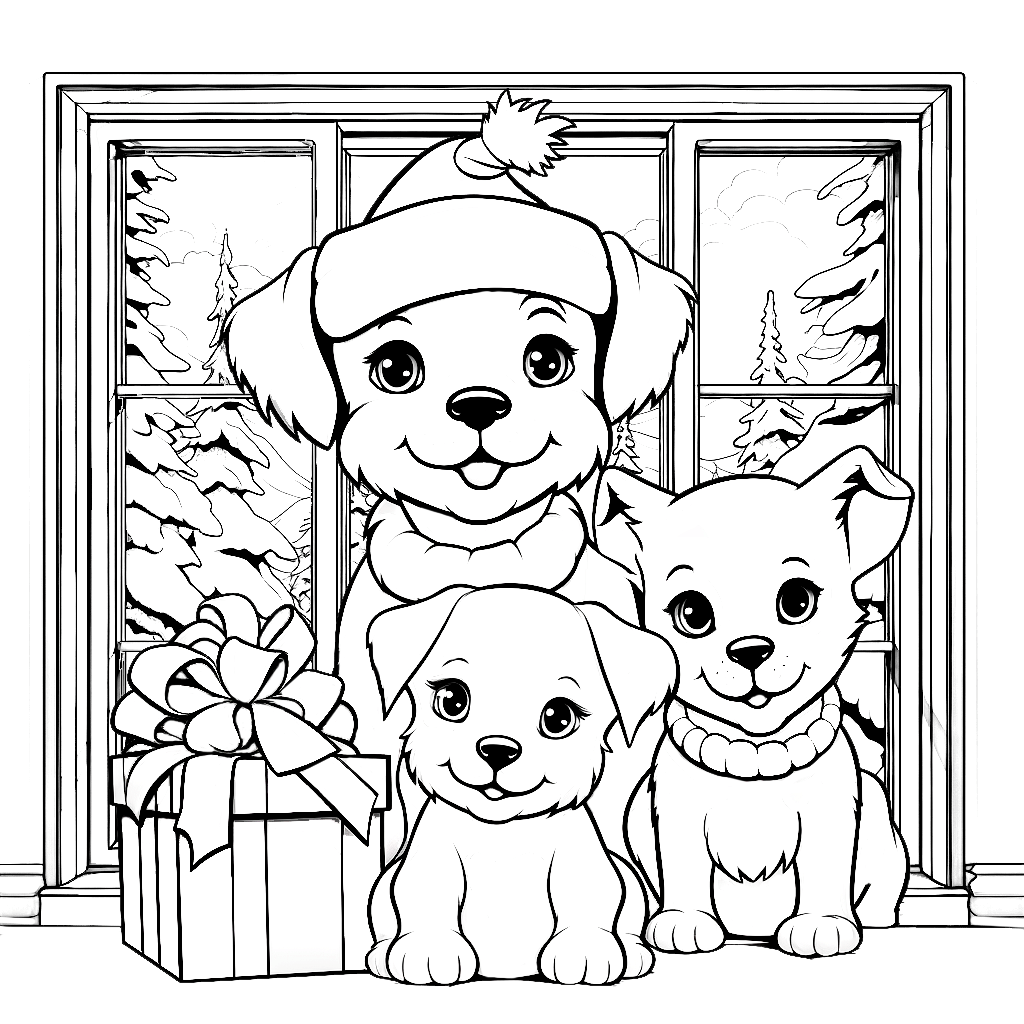  "Weihnachten zum Drucken" Ausmalbild - kostenlos herunterladen 