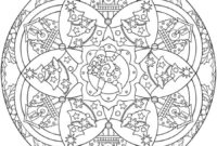 ausmalbilder mandalas weihnachten
