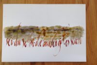 kalligraphie schreiben