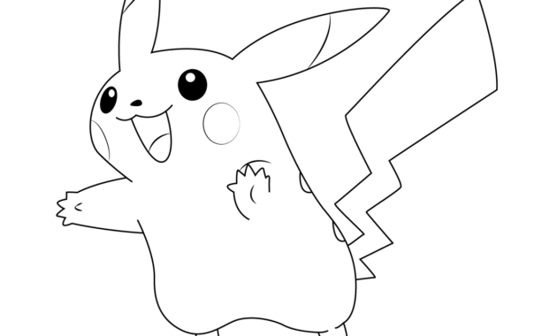 pokemon coloring pages pikachu