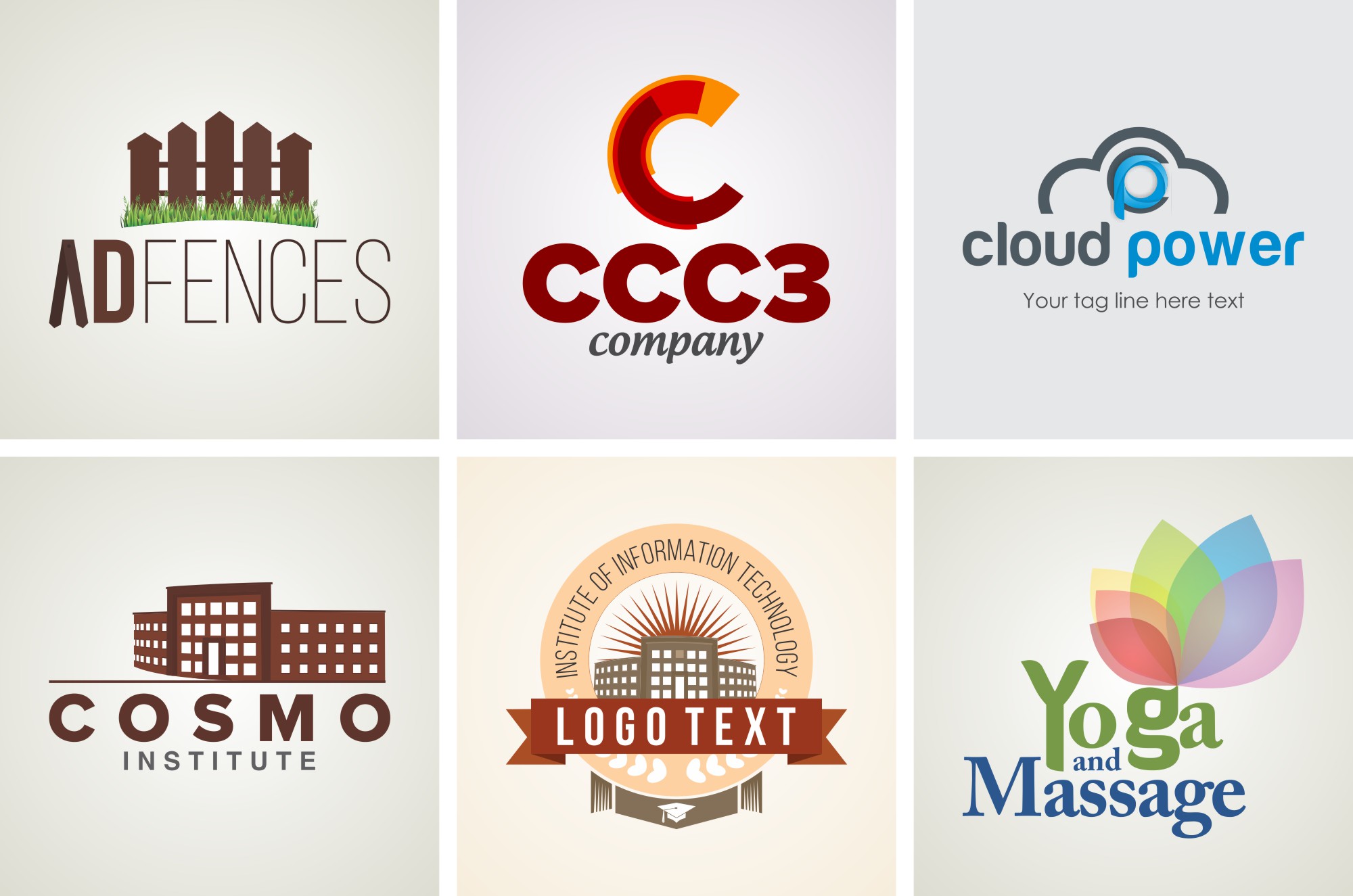  Professional Logo Design Template Set 18 Graphic by shahsoft · Creative Motiv 