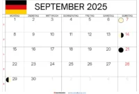 kalender 2025 september bis dezember