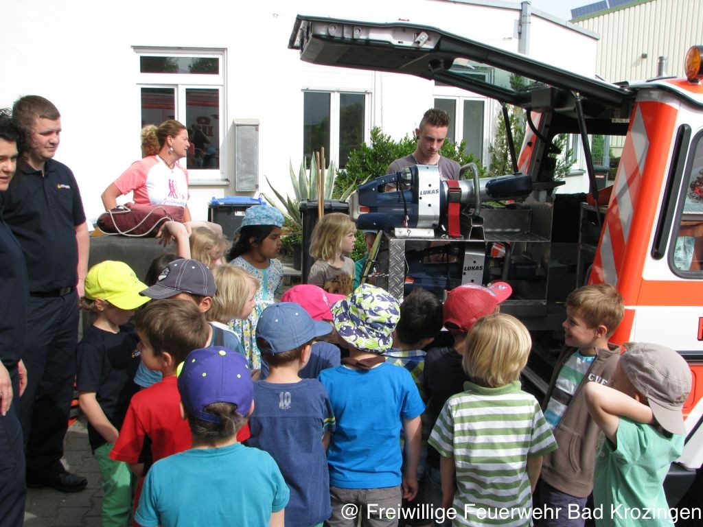  Kindergarten Biengen besucht die Feuerwehr – Freiwillige Feuerwehr Bad Illustration 