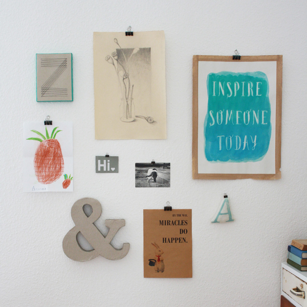  Riesige Buchstaben aus Pappe & Klorollen [UPCYCLING DIY] Illustration 