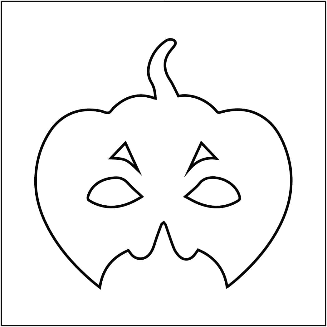  Ausmalbilder Halloween Masken Coloringlib.Com Kostenlos Malvorlagen zum Motiv 