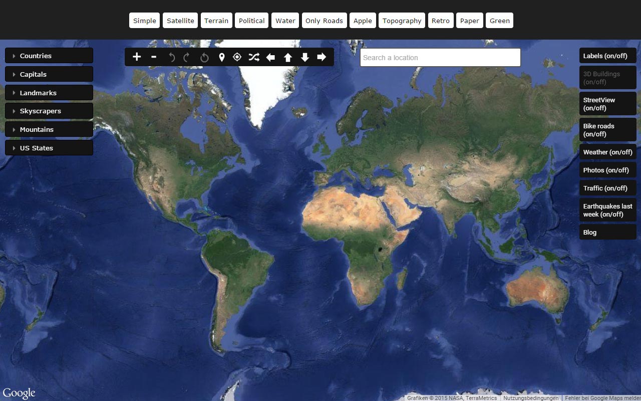 Google Earth Map Satellite Imagery Aerial Zoomable - The Earth Images