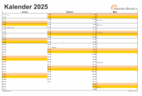 kalendervorlage 2025 excel