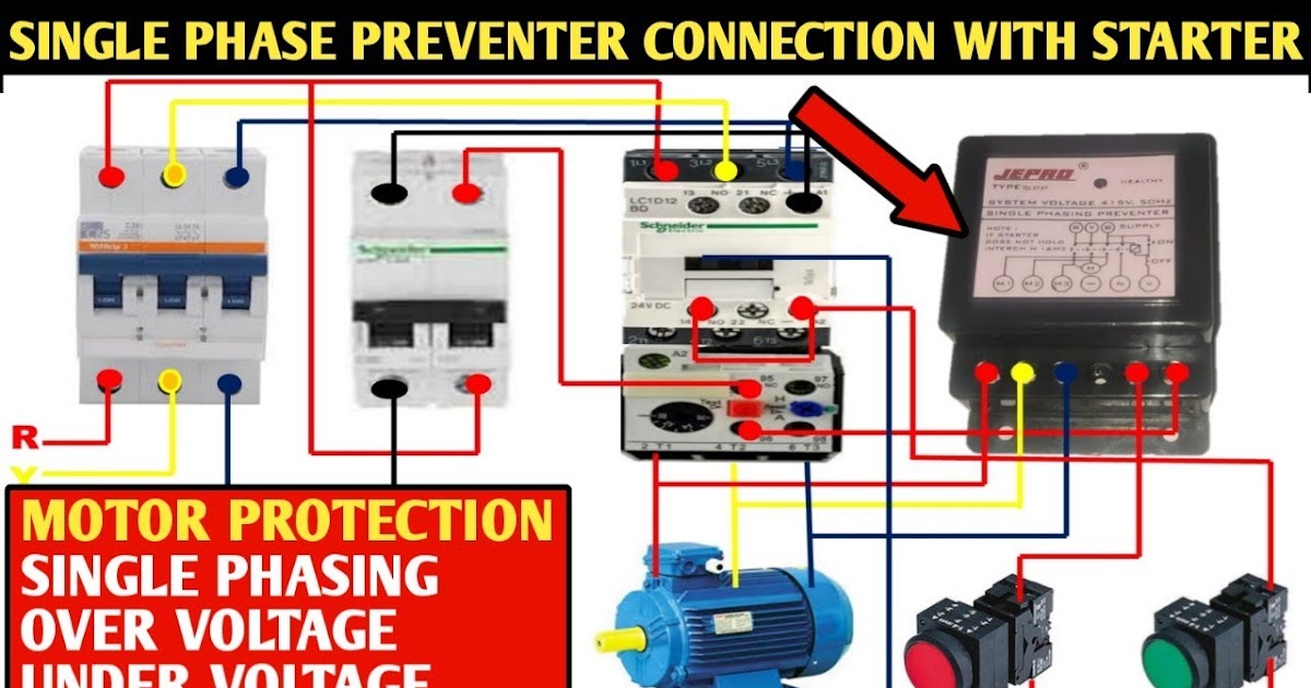 on video Single phase preventer connection | Engineers CommonRoom