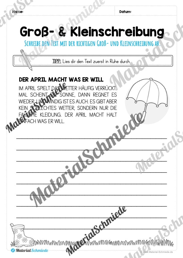  Foto zu Arbeitsheft Frühling: 4. Klasse (25 Arbeitsblätter) 