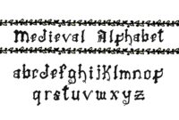 mittelalter alphabet