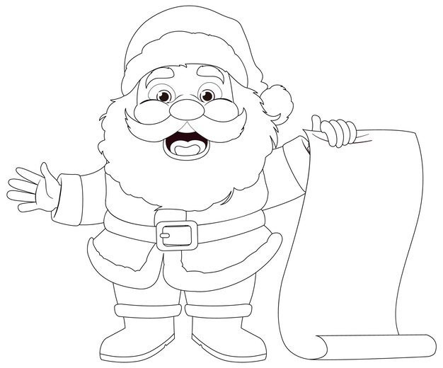  Weihnachtsmann Ausmalen-Vektoren und -Illustrationen zum kostenlosen 