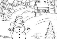 malvorlagen winterlandschaft