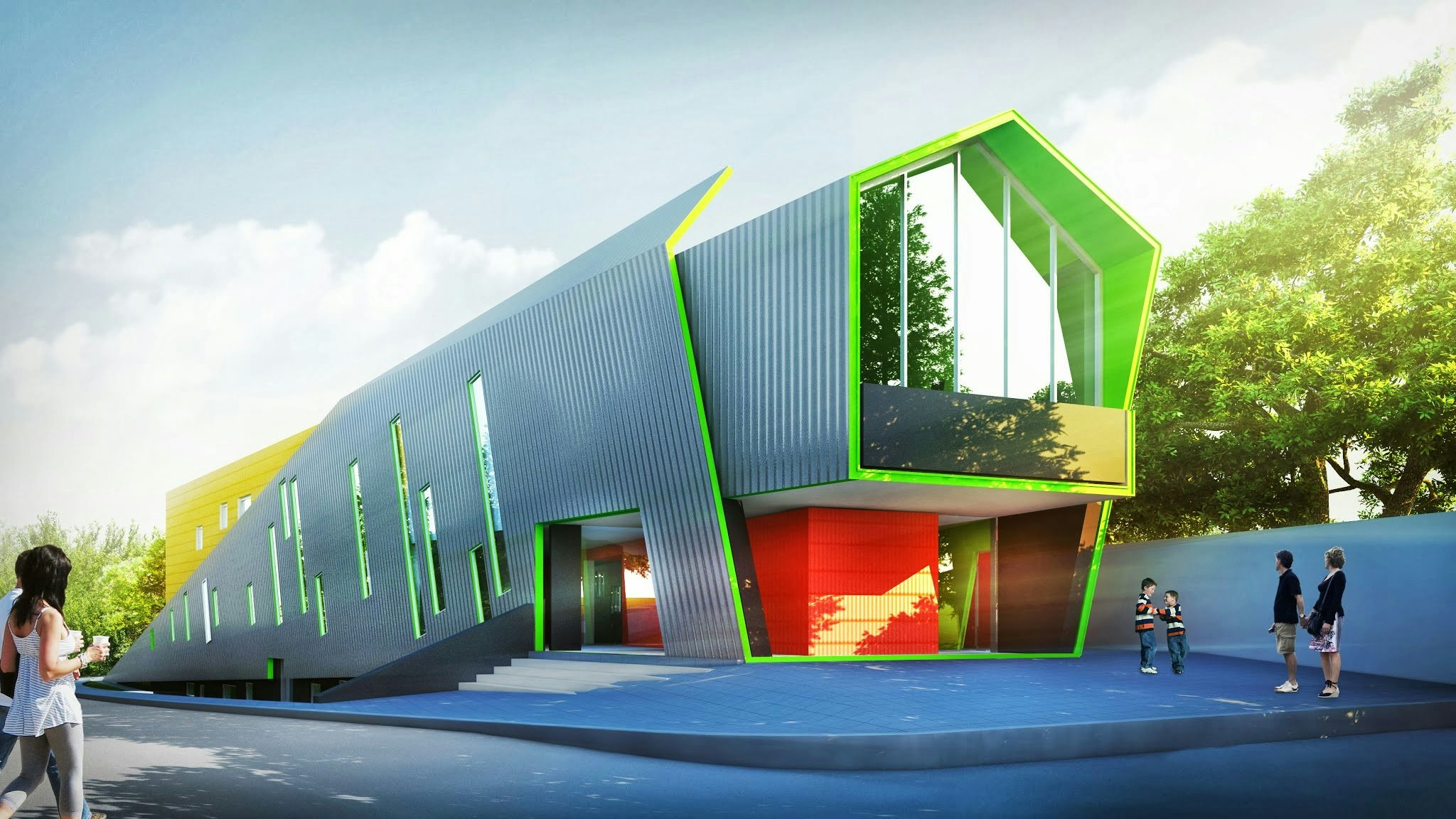  KITA Kindergarten by Conveyer - Architizer Bildidee 