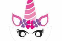 einhorn maske vorlage pdf