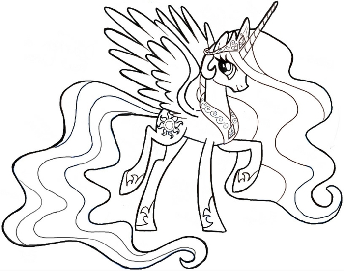  Prinzessin Einhorn Ausmalbild - Prinzessin Und Ihr Einhorn Malvorlage 