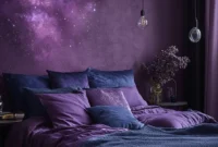 purple fire background 4k