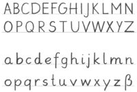 alphabet druckbuchstaben