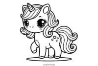 ausmalbild einhorn einfach ausmalbild einhorn einfach