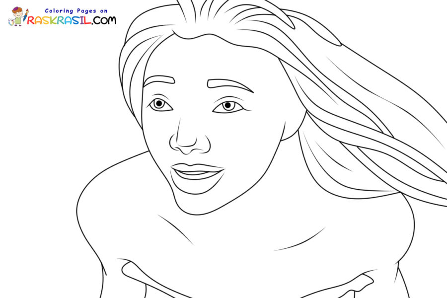  Ausmalbilder Neue Arielle, die Meerjungfrau zum Ausdrucken Motiv 