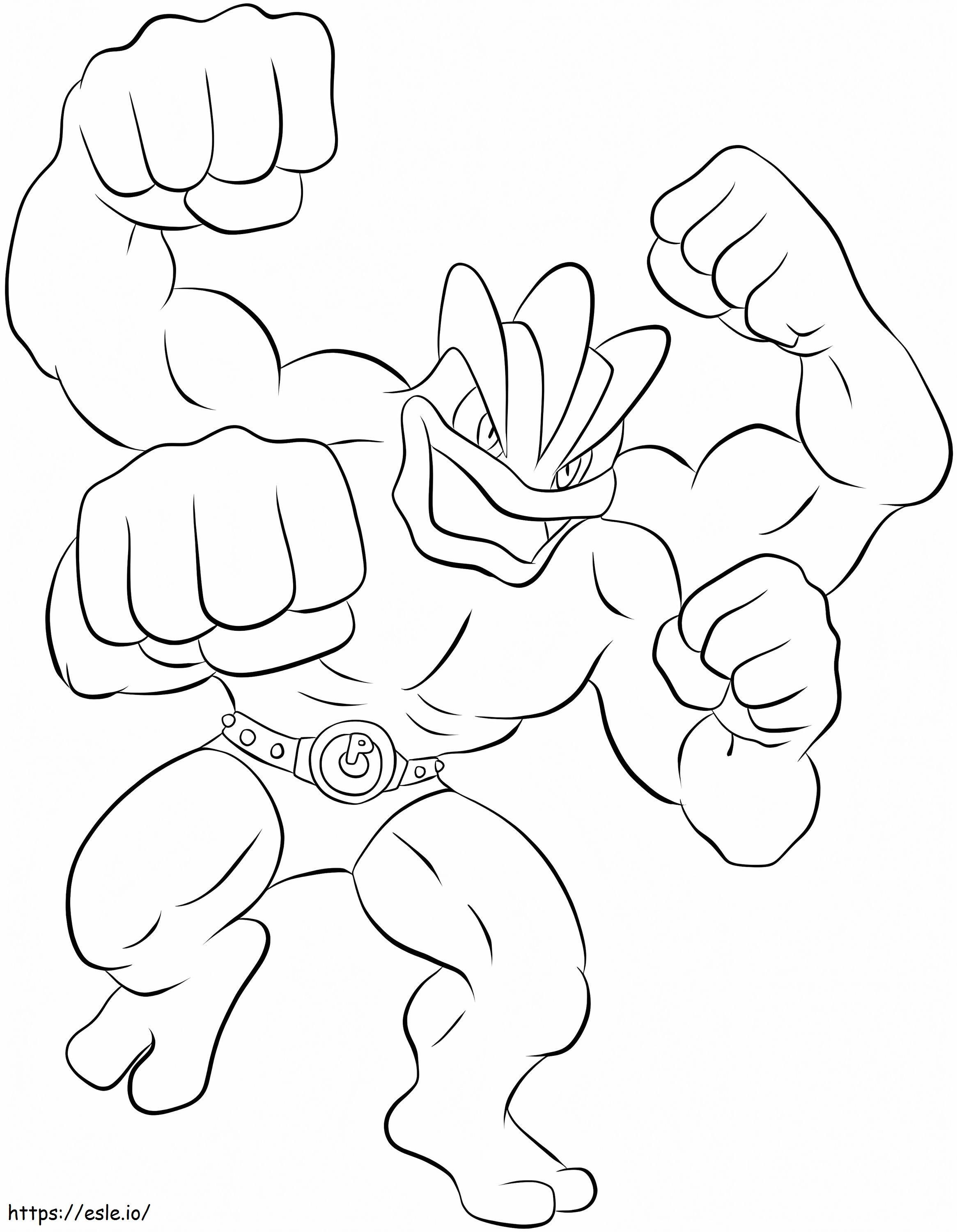 Strong Machamp coloring page