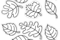 blätter vorlage herbst