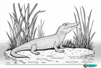 krokodile ausmalbilder