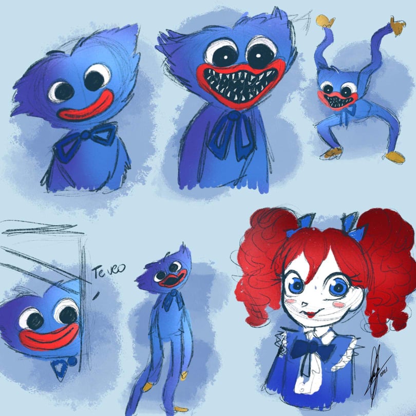 Sketch poppy playtime by rainbowgreenparty on DeviantArt