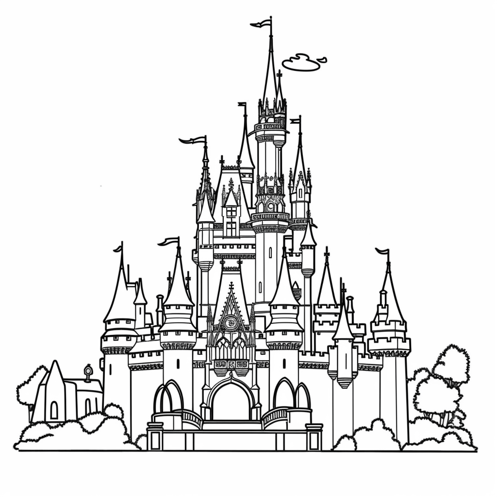  Magisches Schloss Erlebnis - Kreatives Malen für Kinder - Malifant.de Motiv 