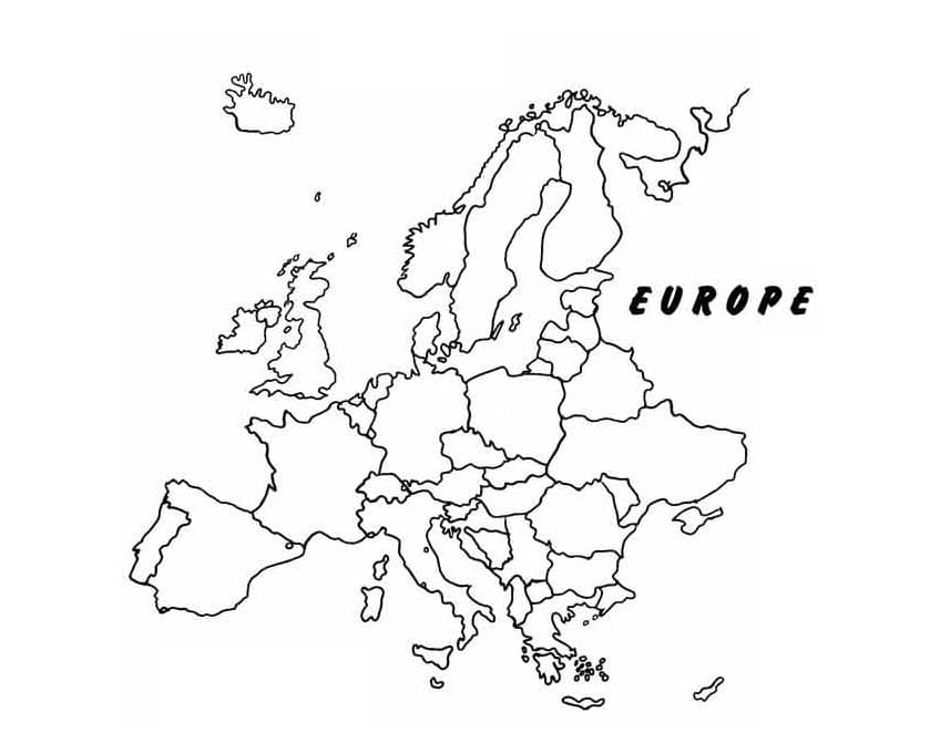  Landkarten Europa Ausmalbilder 