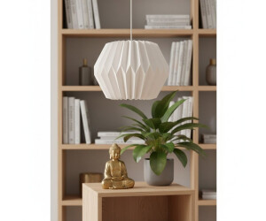  Guru-Shop Origami Design Papier Lampenschirm - Modell Umbria 2, Creme Motiv 