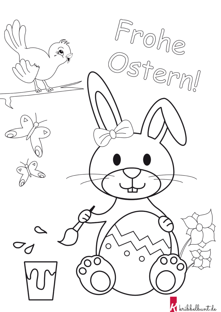  Osterhase Ausmalbilder » Ausmalbilder Ostern zum Ausdrucken Bildidee 