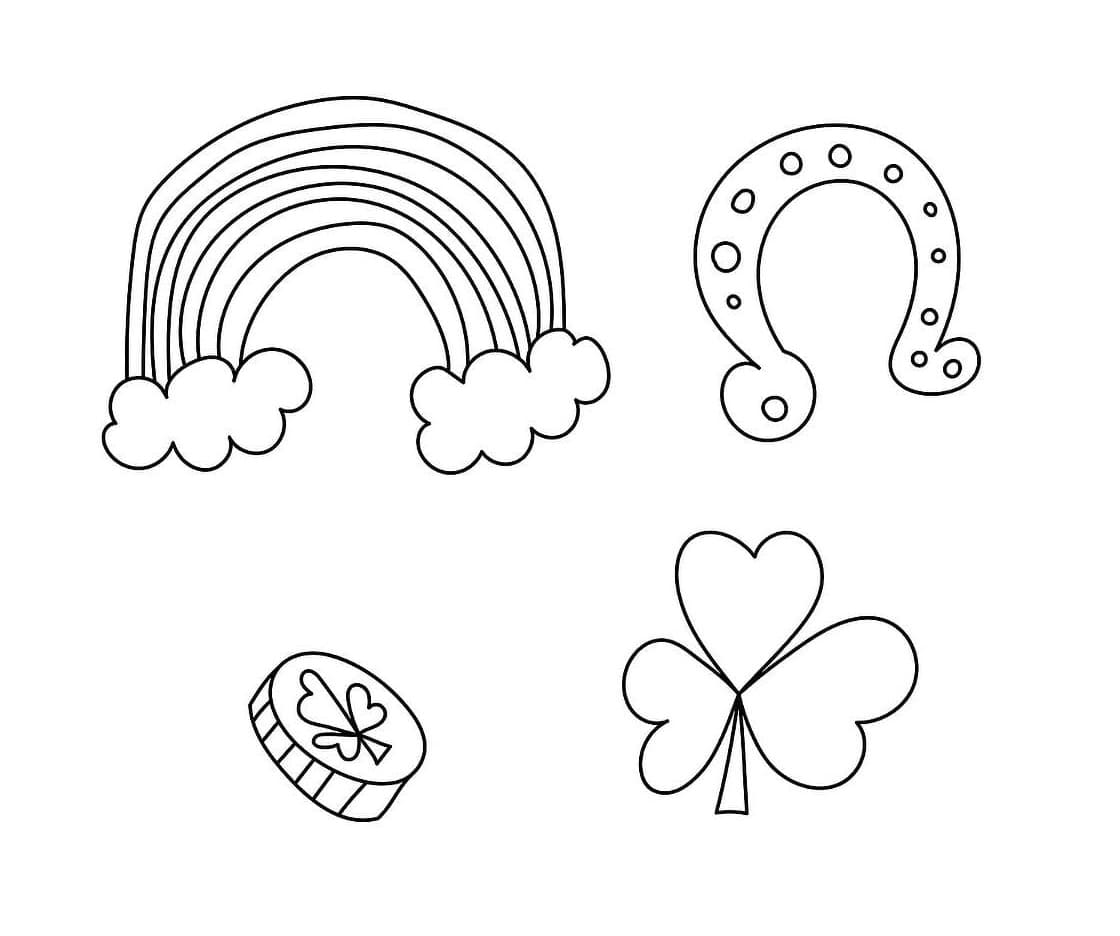  Malvorlagen Glücksbringer zum ausdrucken 