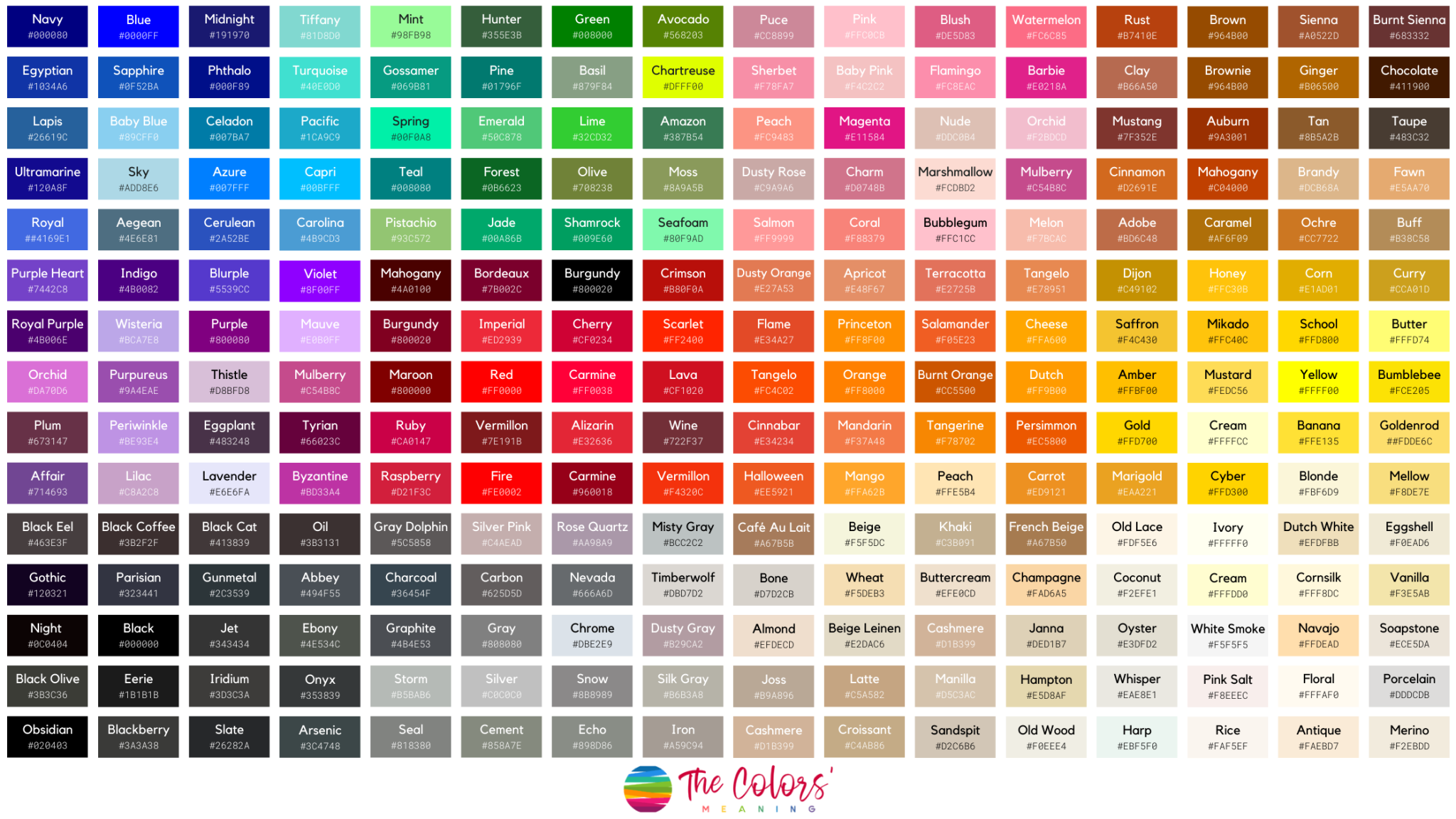 How To Look Up Color Code at Susie Branch blog