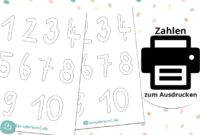 zahlen schablone zum ausdrucken din a4