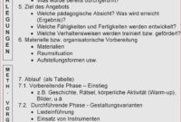 vorlage schriftliche planung angebotsplanung kindergarten basteln