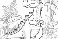 dinosaurier ausmalbild kostenlos