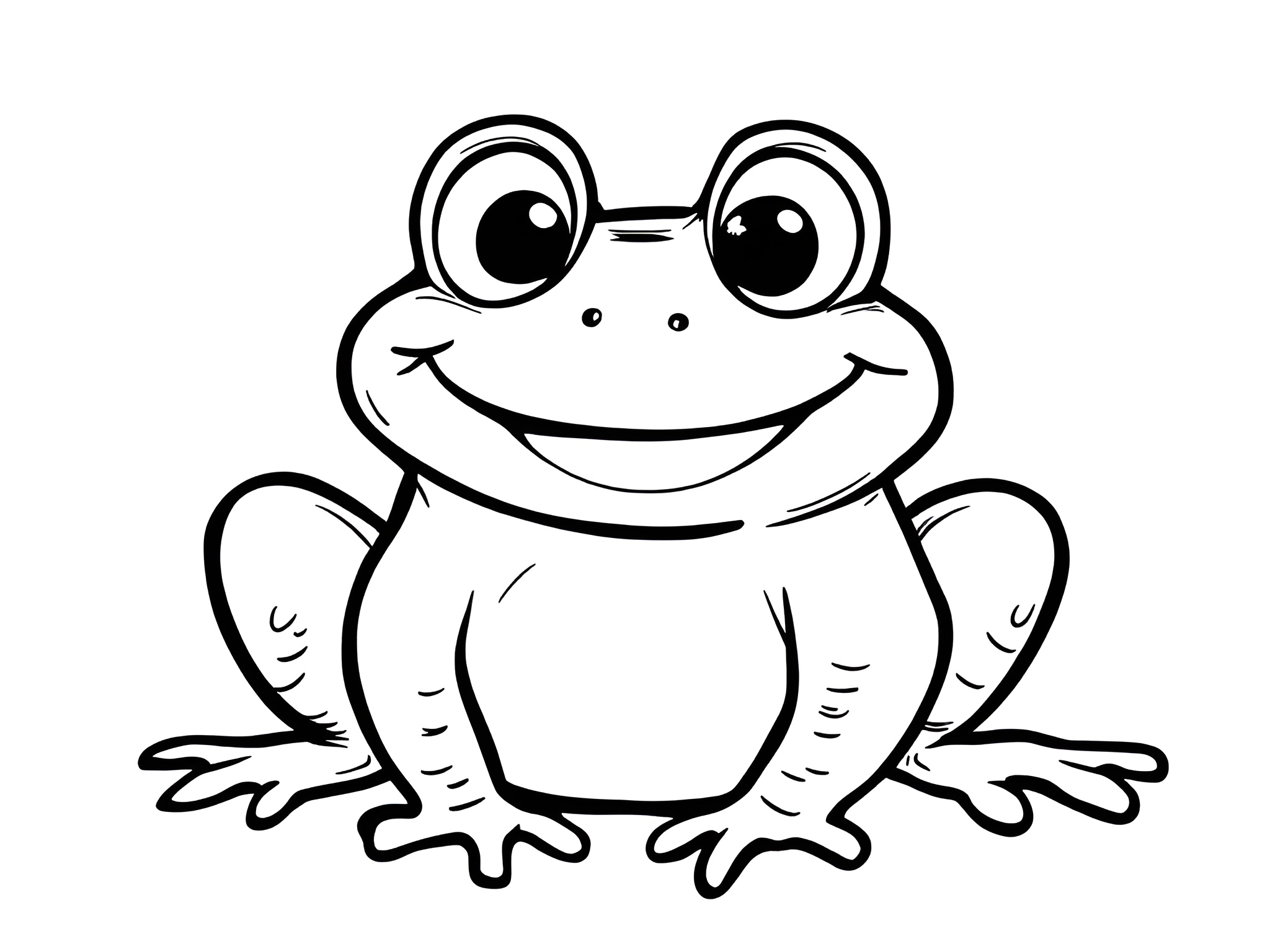  Ausmalbild Kröte 🐸 - MOWOLI 🌈 Deine bunte Kinderwelt! 