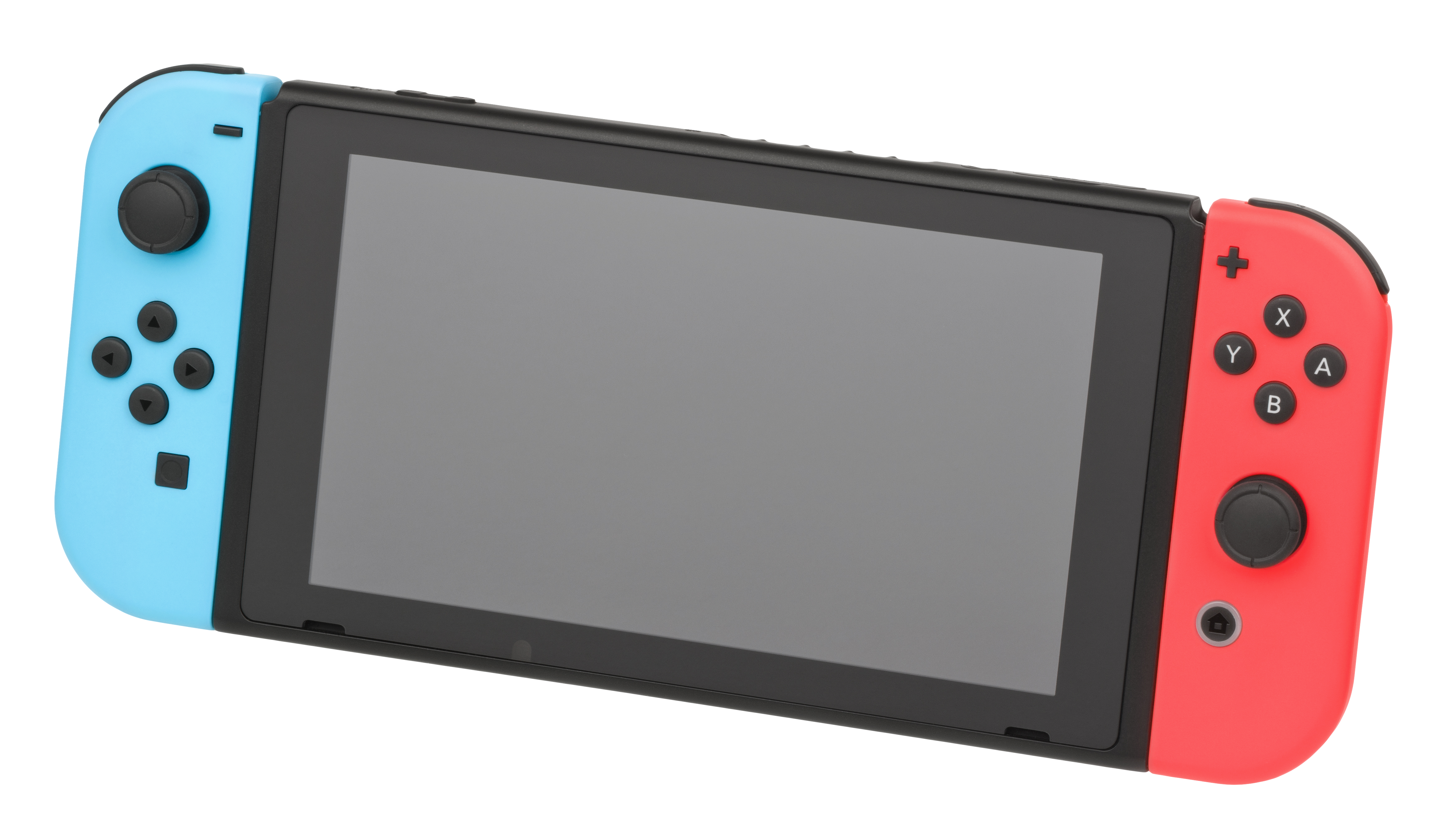  Foto zu File:Nintendo-Switch-wJoyCons-BlRd-Standing-FL.jpg - Wikimedia Commons 