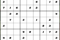 sudoku vorlagen zum ausdrucken