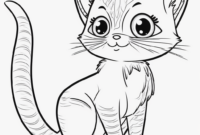 katze bild ausmalen
