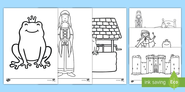 Der Froschkönig Ausmalbilder (creat de profesori) - Twinkl
