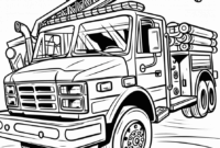 feuerwehrauto vorlage ausdrucken
