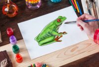 frosch malen