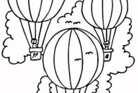 heißluftballon malvorlage heißluftballon malvorlage