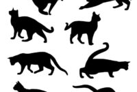 katze silhouette zum ausdrucken