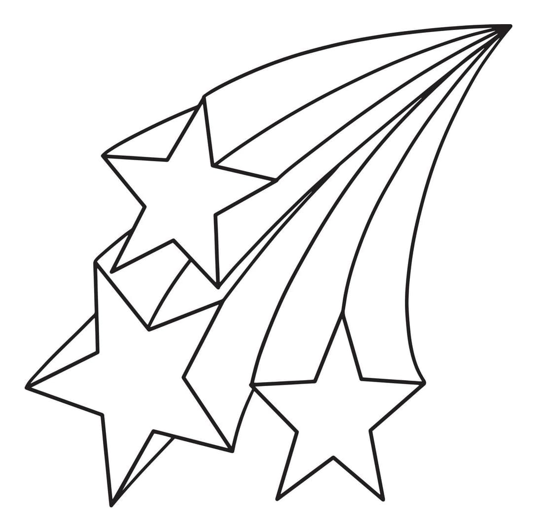  Foto zu Ausmalbilder Sternschnuppe Coloringlib.Com Kostenlos Malvorlagen zum 