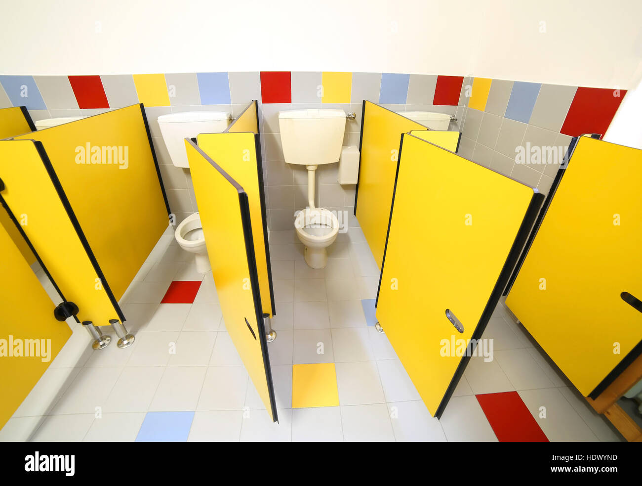  Small toilets in bathroom kindergarten hi-res stock photography and 